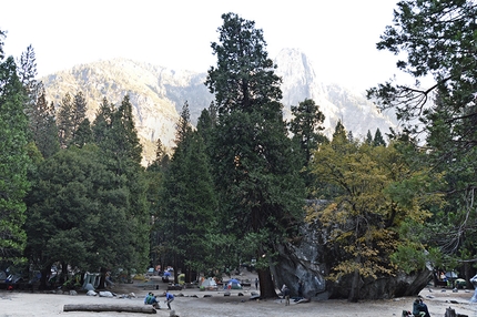 Midnight Lightning, Yosemite, Ron Kauk, Filippo Manca - Midnight Lightning in Yosemite, located in the Camp Four campground