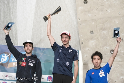 Romain Desgranges vince la Coppa del Mondo di arrampicata, Stefano Ghisolfi argento