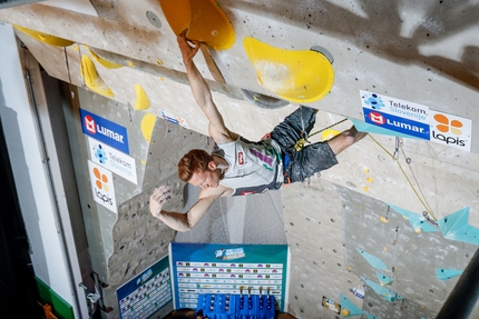 Coppa del Mondo Lead 2017, Kranj - Jakob Schubert durante la Coppa del Mondo Lead 2017 a Kranj