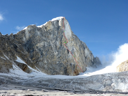 Larkya Main, Himalaya, Giorgi Tepnadze, Bakar Gelashvili, Archil Badriashvili - Larkya Main, Himalaya: la via Georgiana aperta da Giorgi Tepnadze, Bakar Gelashvili, Archil Badriashvili