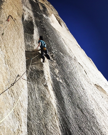 Keita Kurakami, The Nose, El Capitan, Yosemite - Keita Kurakami making a free ascent of The Nose, El Capitan, Yosemite