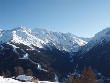 Adamello ski mountaineering - Calotta - La Calotta seen from Val Cane'