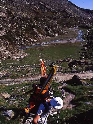 Val d'Ayas, Monte Rosa - Val d'Ayas, Monte Rosa: salendo verso il Rifugio Mezzalama