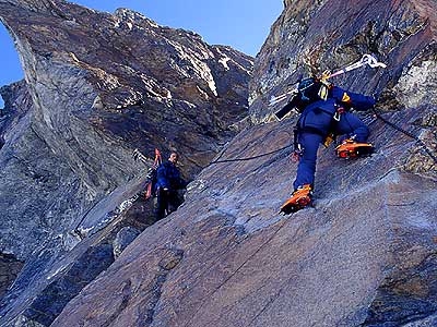 Val d'Ayas, Monte Rosa - Val d'Ayas, Monte Rosa: sulla normale del Polluce