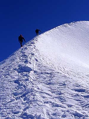 Val d'Ayas, Monte Rosa - Val d'Ayas, Monte Rosa: cresta sommitale del Polluce