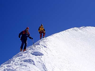 Val d'Ayas, Monte Rosa - Val d'Ayas, Monte Rosa: cresta sommitale del Polluce