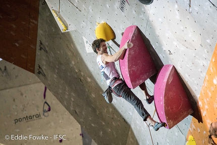 Stefano Ghisolfi - Stefano Ghisolfi durante la Coppa del Mondo Lead 2017 a Edimburgo in Scozia