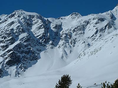 Val Senales scialpinismo - Scialpinismo in Val Senales: Punta Saldura canale di Discesa (Variante Osa)