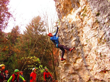 Dry tooling meeting a Ferrara di Monte Baldo con XMountain