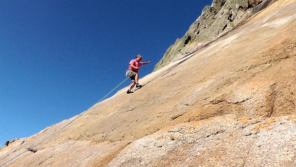 Johnny Dawes walks up The Devil's Slide on Lundy