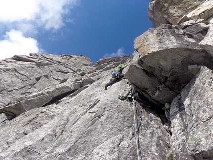 Presanella, tre nuove vie d'arrampicata per Francesco Salvaterra & Co