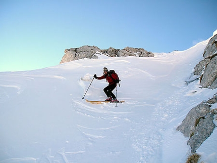 Alpi Giulie: scialpinismo in Friuli  - Discesa dal Monte Musi.