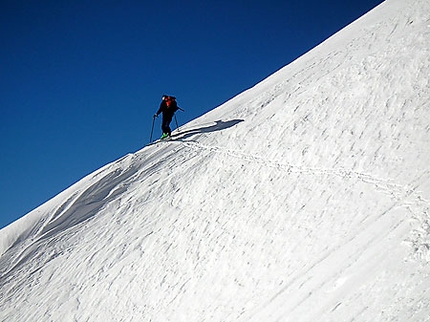 Alpi Giulie: scialpinismo in Friuli  - Salita al Monte Canin, versante sud.