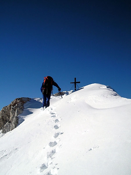 Alpi Giulie: scialpinismo in Friuli  - Salita al Monte Canin, versante sud.