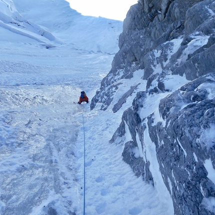 Rungofarka Himalaya, Tino Villanueva, Alan Rousseau - During the first ascent of Rungofarka 6495 m in Himalaya (Alan Rousseau, Tino Villanueva)