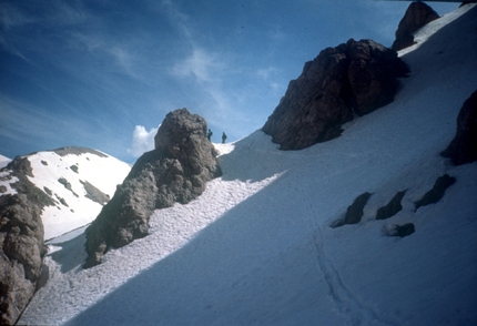Scialpinismo negli Appennini, Monti Sibillini Gran Sasso - Scialpinismo Monte Vettore - Canale Diretto alla Vetta