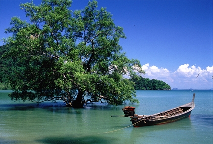 Tailandia arrampicare - Arrampicare a Phra-Nang e Pee Pee Island in Tailandia: long tail