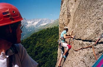 Arrampicare a Bec di Mea, Val Grande