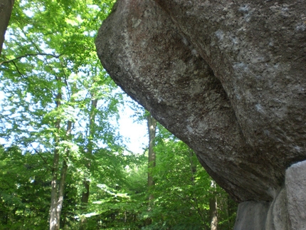 Action Direct - The impressive prow at the Waldkopf, breached by Wolfgang Güllich in 1991 with his Action Direct