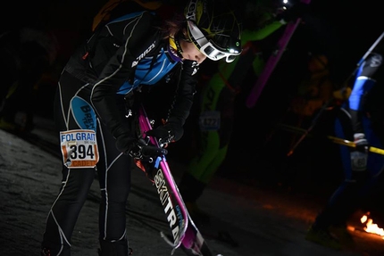 Folgrait Ski Race - Durante la terza Folgrait Skialp Race, vinta il 16/12/2017 da Federico Nicolini e Bianca Balzarini