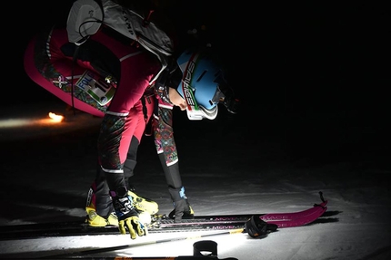 Folgrait Ski Race - Durante la terza Folgrait Skialp Race, vinta il 16/12/2017 da Federico Nicolini e Bianca Balzarini