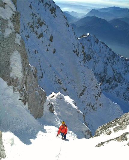 Grigna Settentrionale parete Ovest e la Via Valentina