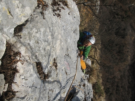 Monte Pubel, Valsugana - Alpinisti senza Rolex al Monte Pubel: decimo tiro