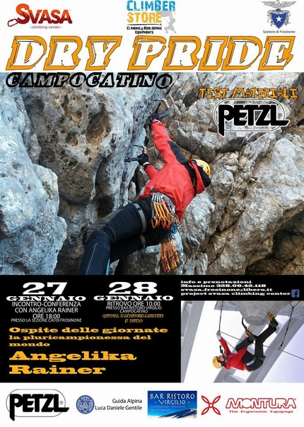 Peschio della Cornacchia, Campocatino, dry-tooling - Peschio della Cornacchia: sabato 27 e domenica 28 ospiterà la terza edizione del raduno Dry Pride