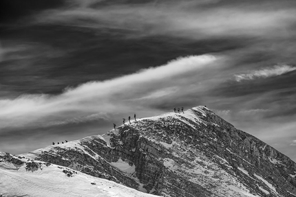 L’idea della Montagna, il Gran Sasso e le foto di Luigi Tassi - Sulla Cresta di Monte Portella