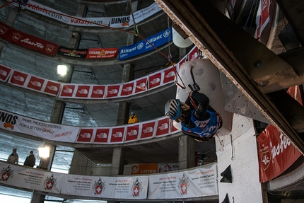 Ice Climbing World Cup 2018 - During the first stage of the Ice Climbing World Cup 2018 at Saas Fee in Switzerland