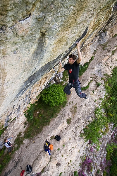 Silvio Reffo - Silvio Reffo climbing at the Covolo, Italy