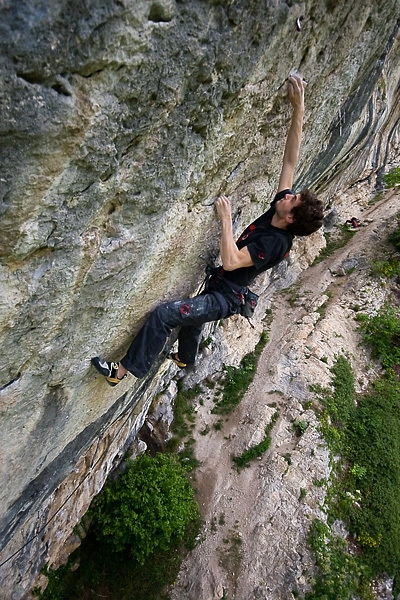 Silvio Reffo - Silvio Reffo climbing at the Covolo, Italy