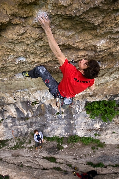 Silvio Reffo - Silvio Reffo climbing at the Covolo, Italy