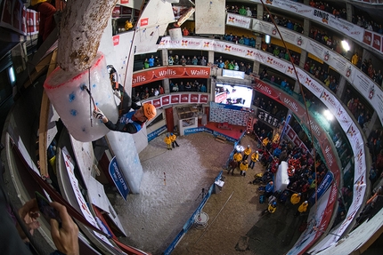 Ice Climbing World Cup 2018 - During the first stage of the Ice Climbing World Cup 2018 at Saas Fee in Switzerland