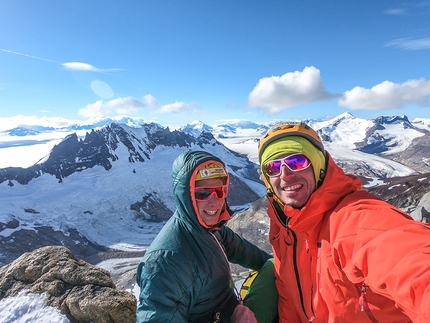 Patagonia, Cerro Pollone, Matteo Della Bordella, Luca Schiera - Luca Schiera and Matteo Della Bordella making the first ascent of Maracaibo up Cerro Pollone in Patagonia