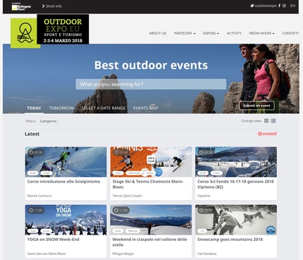 Outdoor Expo Bologna - Il primo 'calendario di eventi outdoor'  nasce dalla collaborazione tra Outdoor Expo e Evensi