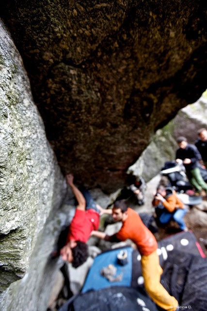 Melloblocco 2010 - Val di Mello - Mauro Calibani on 'Due cervelli una soluzione'