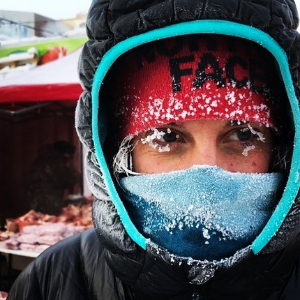 Tamara Lunger - L'alpinista sudtirolese Tamara Lunger a Yakutsk in Siberia