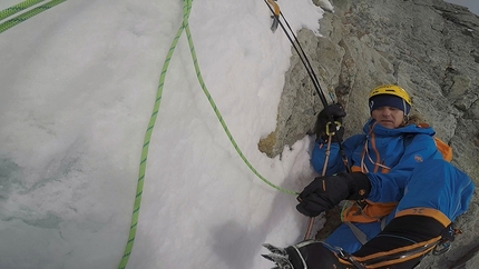 Antarctica, Marek Holeček, Míra Dub, Monte Pizduch - Monte Pizduch, Antarctica: Marek Holeček fighting with the rope