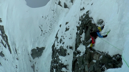 Antarctica, Marek Holeček, Míra Dub, Monte Pizduch - Monte Pizduch, Antarctica: Míra Dub mixed climbing below the summit of