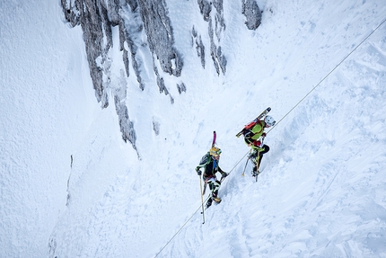 Transcavallo 2018, Alpago, scialpinismo - Durante la 35° gara di scialpinismo Transcavallo