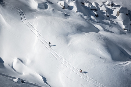 Transcavallo 2018, Alpago, scialpinismo - Durante la 35° gara di scialpinismo Transcavallo