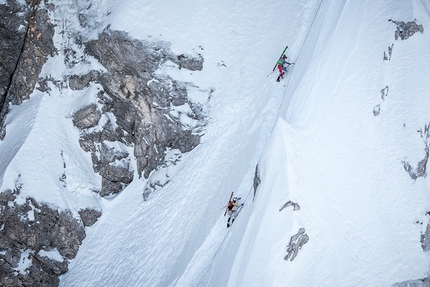 Transcavallo 2018, Alpago, scialpinismo - Durante la 35° gara di scialpinismo Transcavallo