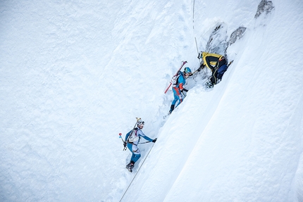 Transcavallo 2018, Alpago, scialpinismo - Durante la 35° gara di scialpinismo Transcavallo