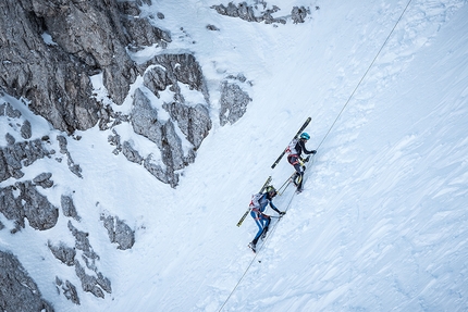 Transcavallo 2018, Alpago, scialpinismo - Durante la 35° gara di scialpinismo Transcavallo