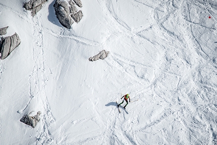 Transcavallo 2018, Alpago, scialpinismo - Durante la 35° gara di scialpinismo Transcavallo