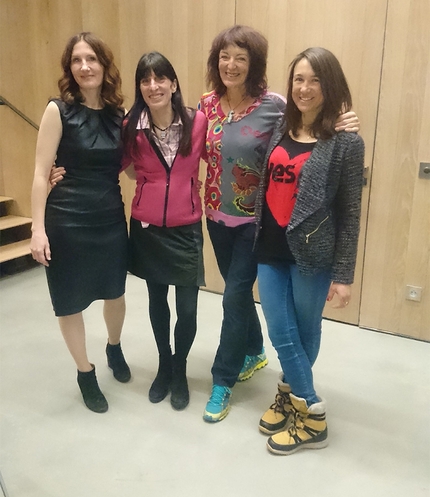 Grit & Rock Award, Anna Torretta - Da sinistra a destra: Masha Gordon, Anna Torretta, Lydia Bradley e Liv Sansoz ai Grit & Rock Award 2018