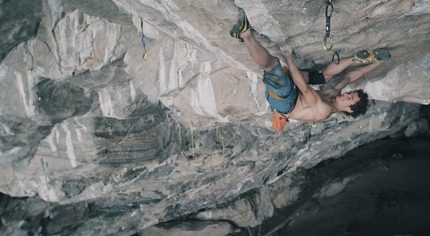 Adam Ondra - Adam Ondra on 3 September 2017 making the first ascent of Silence, the hardest sport climb in the world and the first ever to be graded 9c.