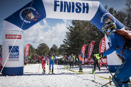 Trofeo Internazionale dell'Etna - European Ski Mountaineering Championships - Individual Race of the European Ski Mountaineering Championships on the South Face of Etna, Sicily