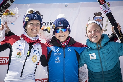 Trofeo Internazionale dell'Etna - Campionati Europei di scialpinismo - Individual Race dei Campionati Europei di scialpinismo: 2. Laetitia Roux 1. Axelle Mollaret 3. Emelie Forsberg